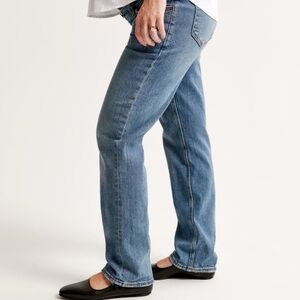 Abercrombie Maternity 90s Straight Jean Medium Wash
